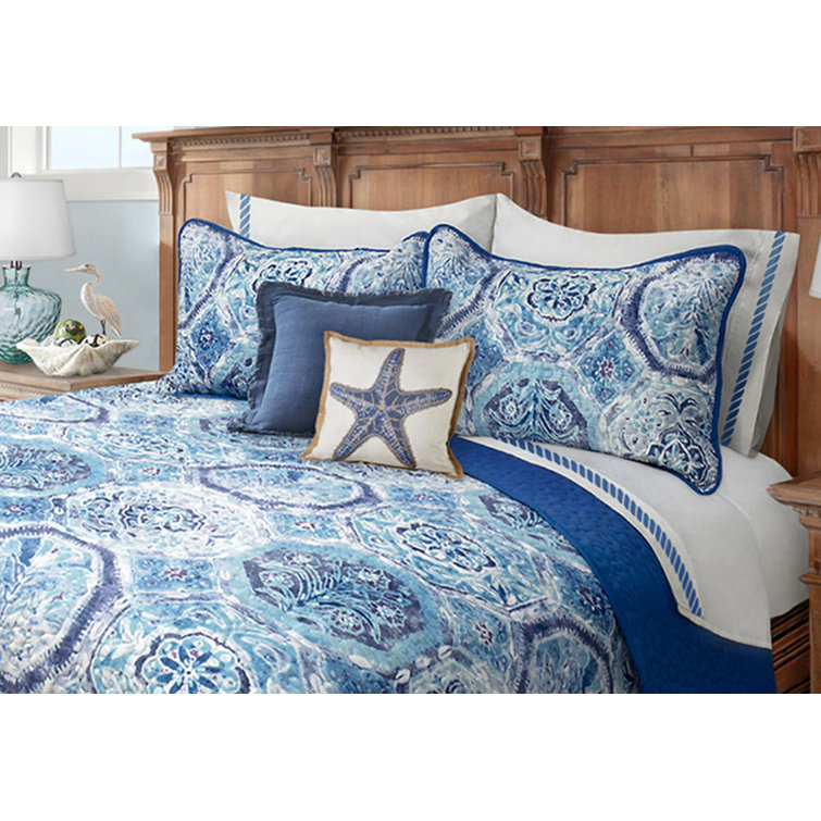 Rosecliff Heights Matt Microfiber Damask Quilt Set & Reviews Wayfair